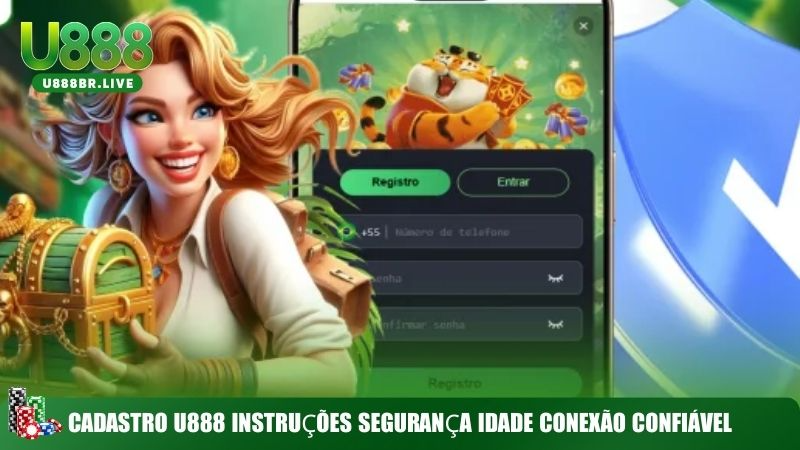 Cadastro U888 instruções segurança idade conexão confiável