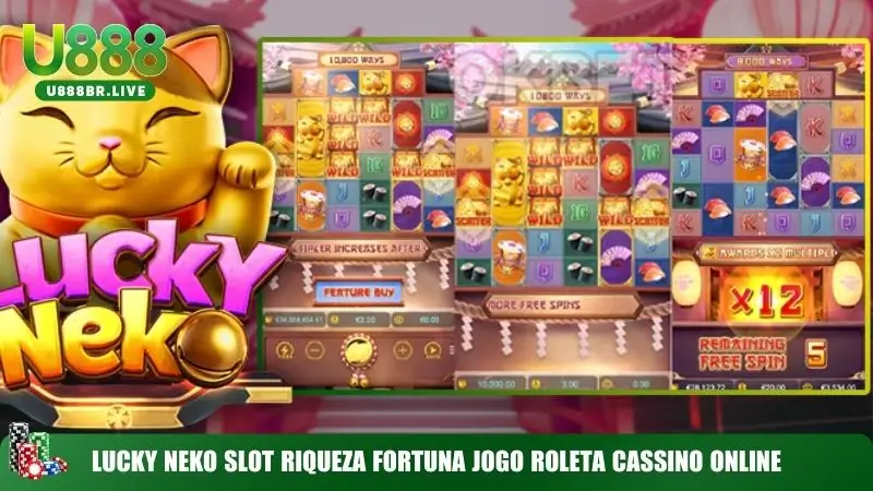 Lucky Neko slot riqueza fortuna jogo Roleta cassino online